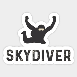 Skydiver parachute - Jump into the void Sticker